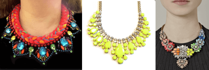 Bright Colored Statement Necklaces
