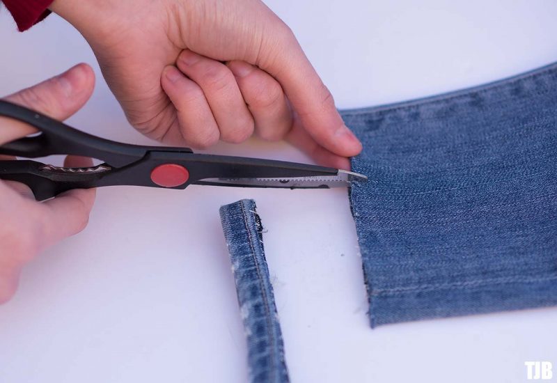 DIY Raw Hem Edge Chopped Hem How To Jeans 2