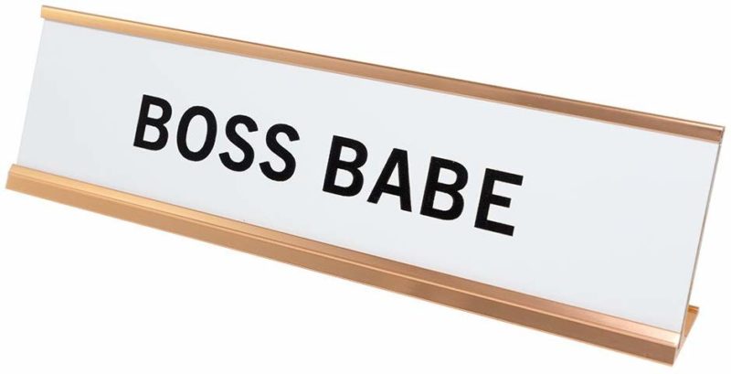 Boss Babe Desk Plate